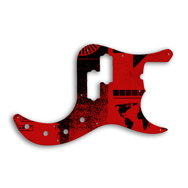 Fender Replacement Fender Precision Bass American Deluxe Pickguard Custom Pickguard Scratchplate ABSTRACT Design