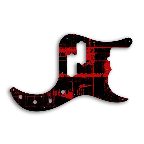 Fender Replacement Fender Precision Bass American Deluxe Pickguard Custom Pickguard Scratchplate ABSTRACT Design