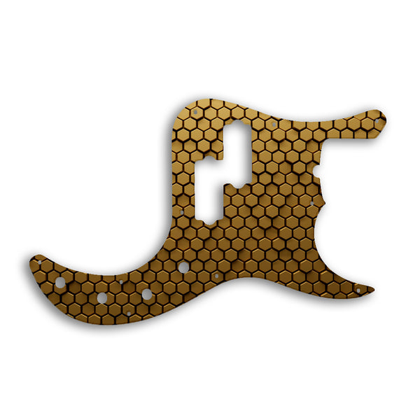 Fender Replacement Fender Precision Bass American Deluxe Pickguard Custom Pickguard Scratchplate HONEYCOMB Design