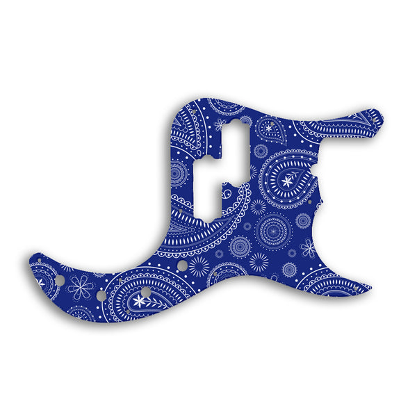 Fender Replacement Fender Precision Bass American Deluxe Pickguard Custom Pickguard Scratchplate Paisley Design