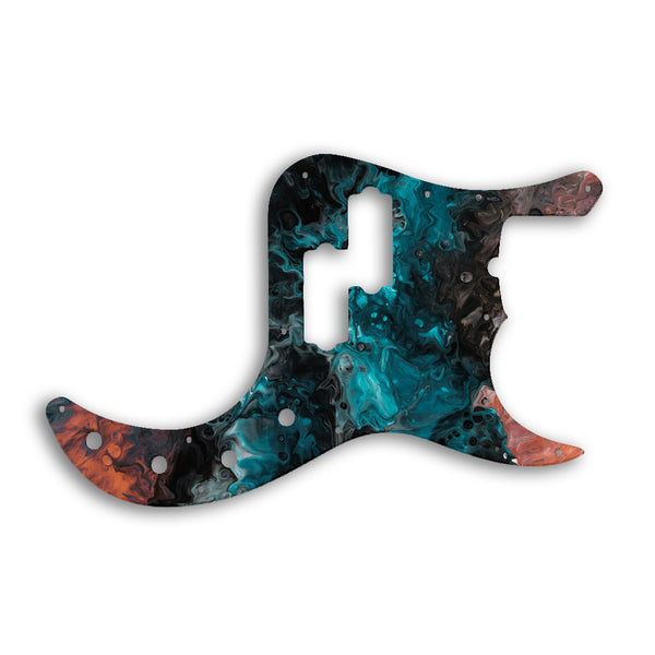 Fender Replacement Fender Precision Bass American Deluxe Pickguard Custom Pickguard Scratchplate SWIRL Design