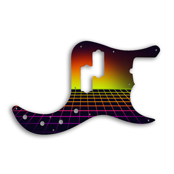 Fender Replacement Fender Precision Bass American Deluxe Pickguard Custom Pickguard Scratchplate TRON Design