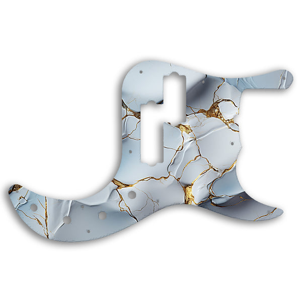 Fender Replacement Fender Precision Bass 5 String American Deluxe Pickguard Custom Pickguard Scratchplate Marble Design