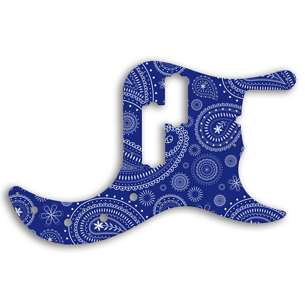 Fender Replacement Fender Precision Bass 5 String American Deluxe Pickguard Custom Pickguard Scratchplate Paisley Design