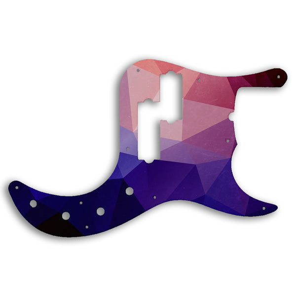 Fender Replacement Fender Precision Bass 5 String American Deluxe Pickguard Custom Pickguard Scratchplate POLYGON Design