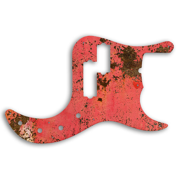 Fender Replacement Fender Precision Bass 5 String American Deluxe Pickguard Custom Pickguard Scratchplate Rust Design