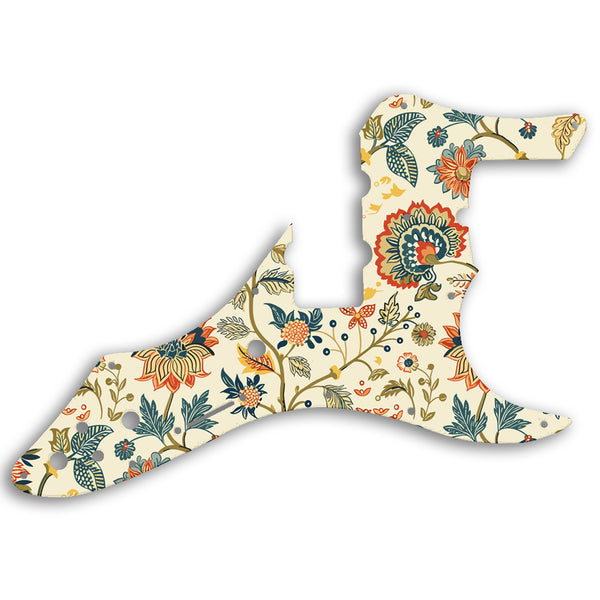 Fender Roscoe Beck Iv (4 String) Bass Custom Pickguard Scratchplate INDIAN_FLORAL Design