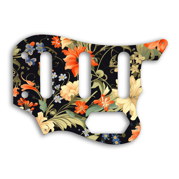 Fender Squier By Fender Vintage Modified Bass VI Custom Pickguard Scratchplate Floral Design