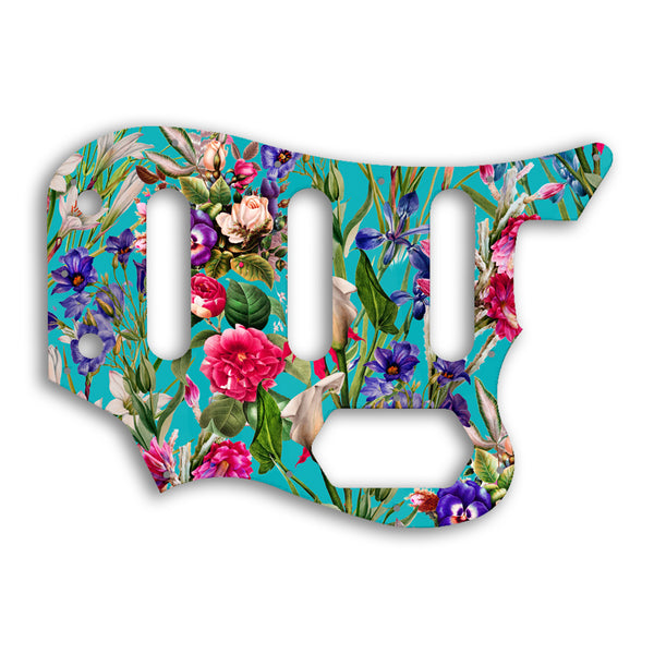 Fender Squier By Fender Vintage Modified Bass VI Custom Pickguard Scratchplate FLOWERS Design