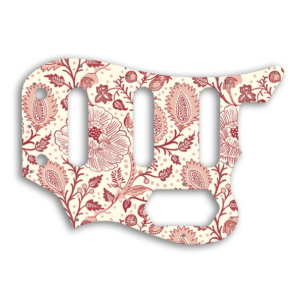 Fender Squier By Fender Vintage Modified Bass VI Custom Pickguard Scratchplate INDIAN_FLORAL Design