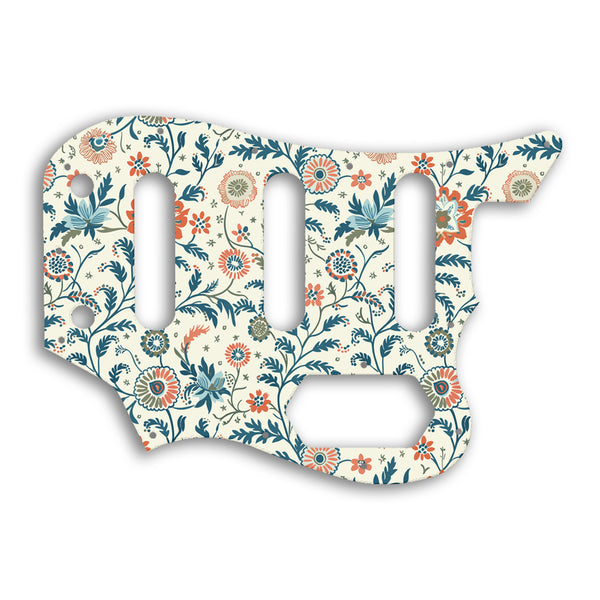 Fender Squier By Fender Vintage Modified Bass VI Custom Pickguard Scratchplate INDIAN_FLORAL Design