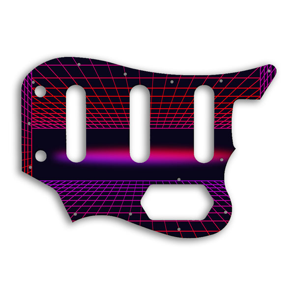 Fender Squier By Fender Vintage Modified Bass VI Custom Pickguard Scratchplate TRON Design