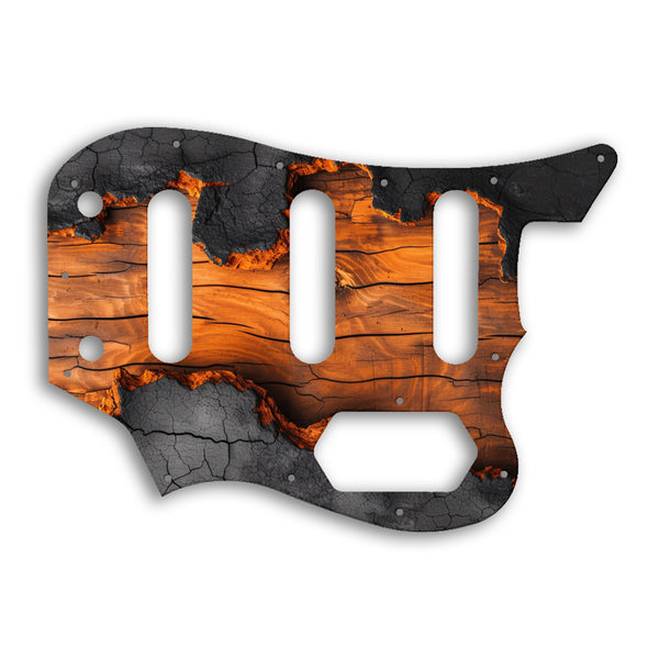 Fender Squier By Fender Vintage Modified Bass VI Custom Pickguard Scratchplate Wood Design