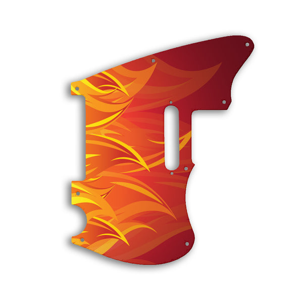 Fender SQUIER BY FENDER 2020 PARANORMAL OFFSET TELECASTER Custom Pickguard Scratchplate Fire Design