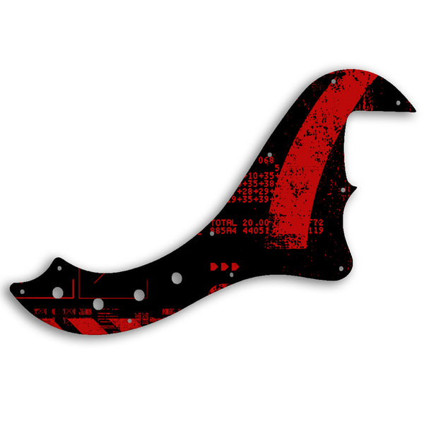 Fender SQUIER BY FENDER DELUXE DIMENSION BASS IV Custom Pickguard Scratchplate ABSTRACT Design