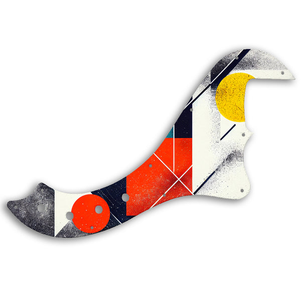 Fender SQUIER BY FENDER DELUXE DIMENSION BASS IV Custom Pickguard Scratchplate ABSTRACT Design