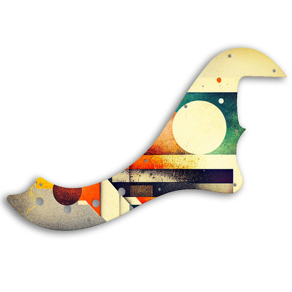 Fender SQUIER BY FENDER DELUXE DIMENSION BASS IV Custom Pickguard Scratchplate ABSTRACT Design