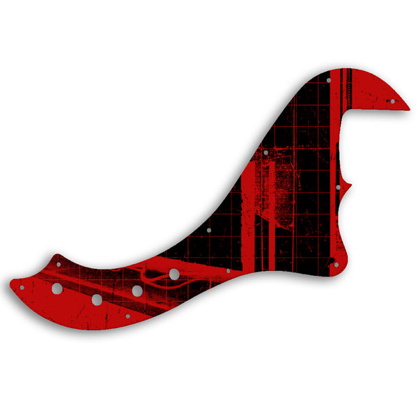 Fender SQUIER BY FENDER DELUXE DIMENSION BASS IV Custom Pickguard Scratchplate ABSTRACT Design