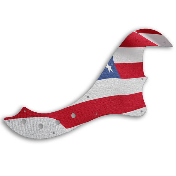 Fender SQUIER BY FENDER DELUXE DIMENSION BASS IV Custom Pickguard Scratchplate Flag Design