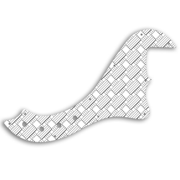 Fender SQUIER BY FENDER DELUXE DIMENSION BASS IV Custom Pickguard Scratchplate GEOMETRIC Design