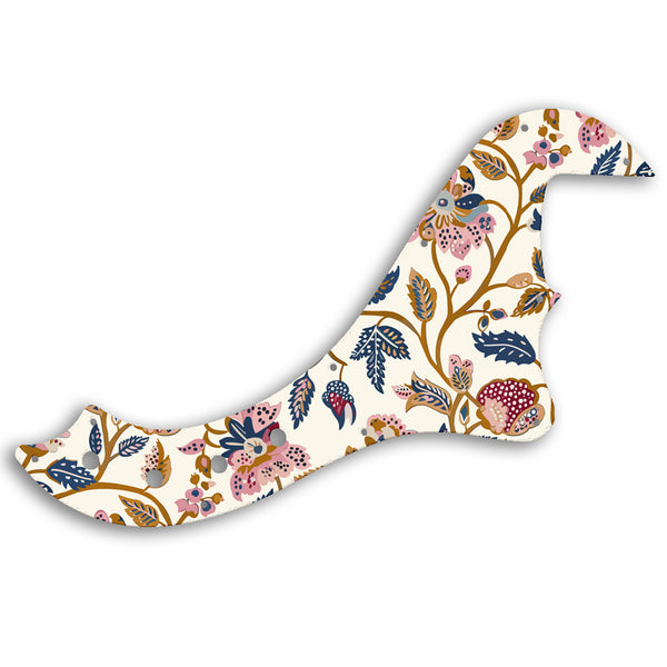 Fender SQUIER BY FENDER DELUXE DIMENSION BASS IV Custom Pickguard Scratchplate INDIAN_FLORAL Design