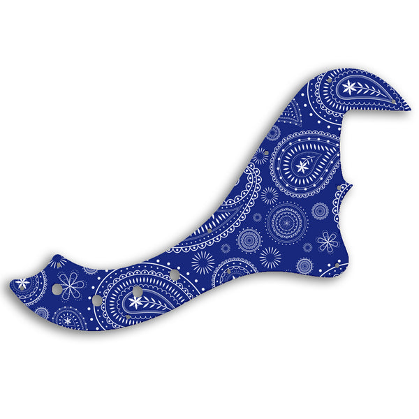 Fender SQUIER BY FENDER DELUXE DIMENSION BASS IV Custom Pickguard Scratchplate Paisley Design