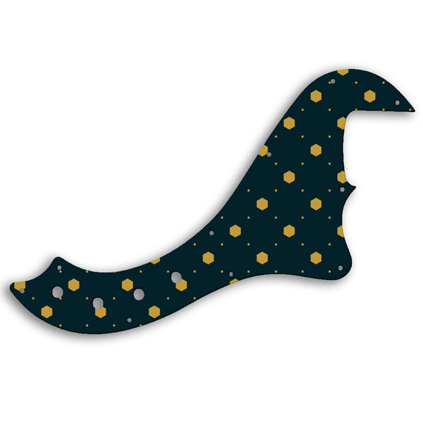 Fender SQUIER BY FENDER DELUXE DIMENSION BASS IV Custom Pickguard Scratchplate Pattern Design