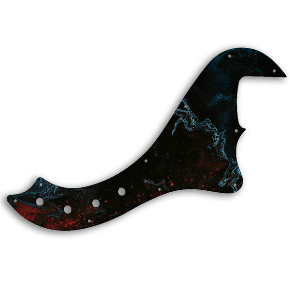 Fender SQUIER BY FENDER DELUXE DIMENSION BASS IV Custom Pickguard Scratchplate SWIRL Design