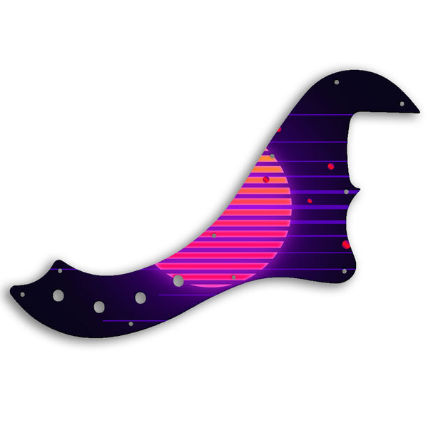 Fender SQUIER BY FENDER DELUXE DIMENSION BASS IV Custom Pickguard Scratchplate TRON Design