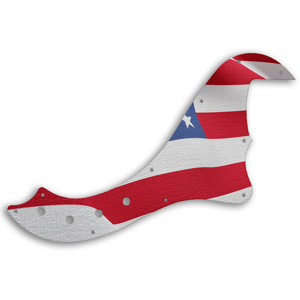 Fender SQUIER BY FENDER DELUXE DIMENSION BASS V Custom Pickguard Scratchplate Flag Design