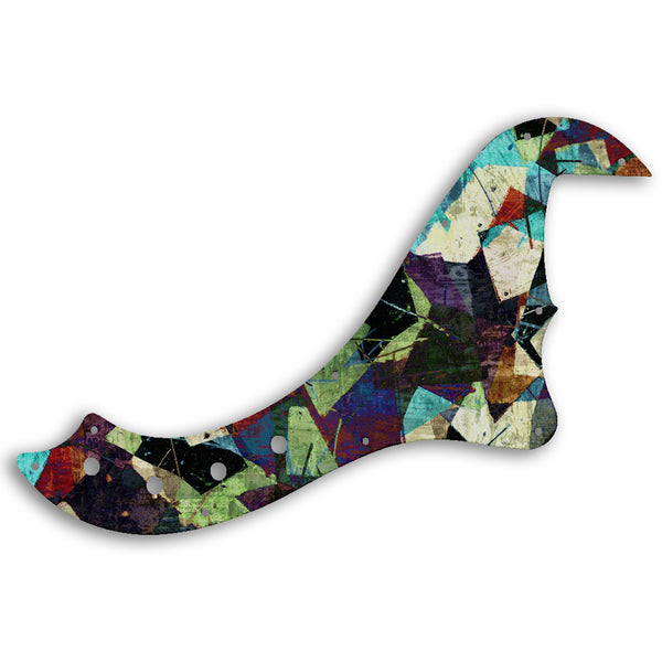 Fender SQUIER BY FENDER DELUXE DIMENSION BASS V Custom Pickguard Scratchplate GEOMETRIC Design