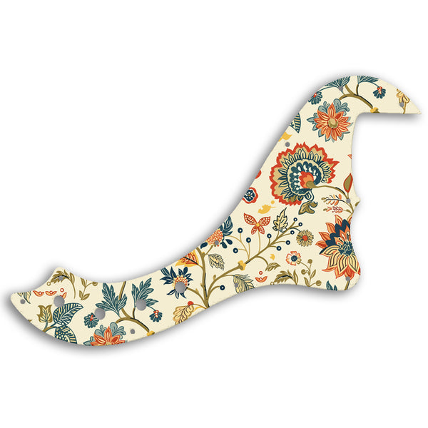 Fender SQUIER BY FENDER DELUXE DIMENSION BASS V Custom Pickguard Scratchplate INDIAN_FLORAL Design