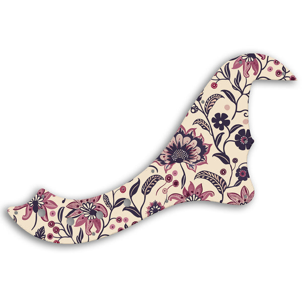 Fender SQUIER BY FENDER DELUXE DIMENSION BASS V Custom Pickguard Scratchplate INDIAN_FLORAL Design