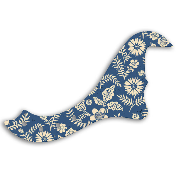 Fender SQUIER BY FENDER DELUXE DIMENSION BASS V Custom Pickguard Scratchplate INDIAN_FLORAL Design