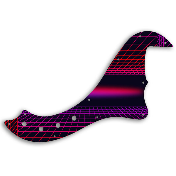 Fender SQUIER BY FENDER DELUXE DIMENSION BASS V Custom Pickguard Scratchplate TRON Design