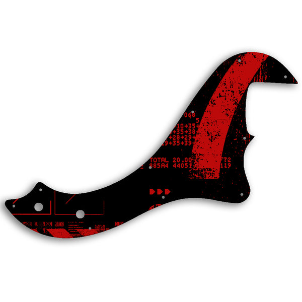 Fender STANDARD DIMENSION BASS IV Custom Pickguard Scratchplate ABSTRACT Design