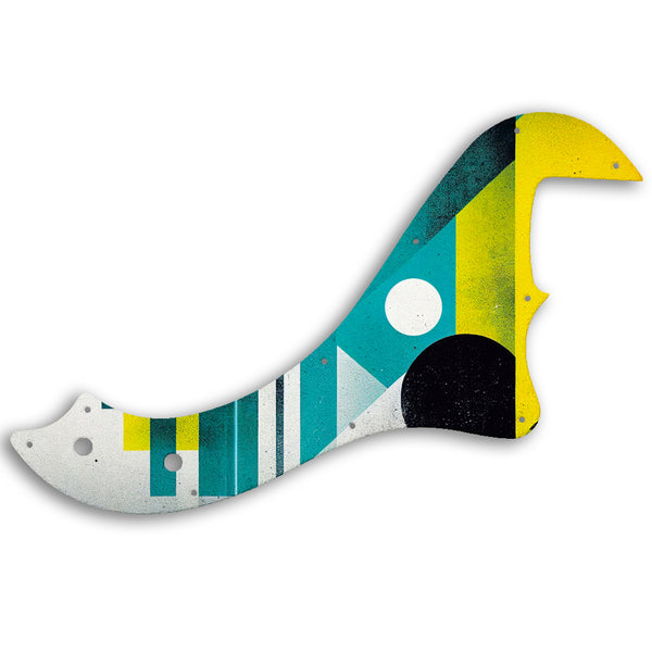 Fender STANDARD DIMENSION BASS IV Custom Pickguard Scratchplate ABSTRACT Design