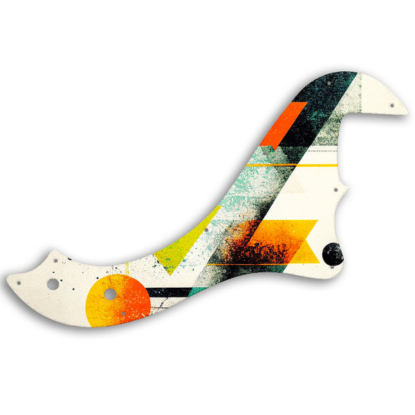 Fender STANDARD DIMENSION BASS IV Custom Pickguard Scratchplate ABSTRACT Design