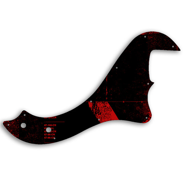 Fender STANDARD DIMENSION BASS IV Custom Pickguard Scratchplate ABSTRACT Design