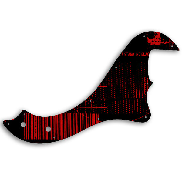 Fender STANDARD DIMENSION BASS IV Custom Pickguard Scratchplate ABSTRACT Design