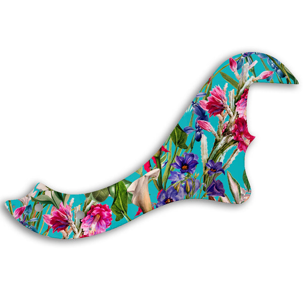 Fender STANDARD DIMENSION BASS IV Custom Pickguard Scratchplate FLOWERS Design