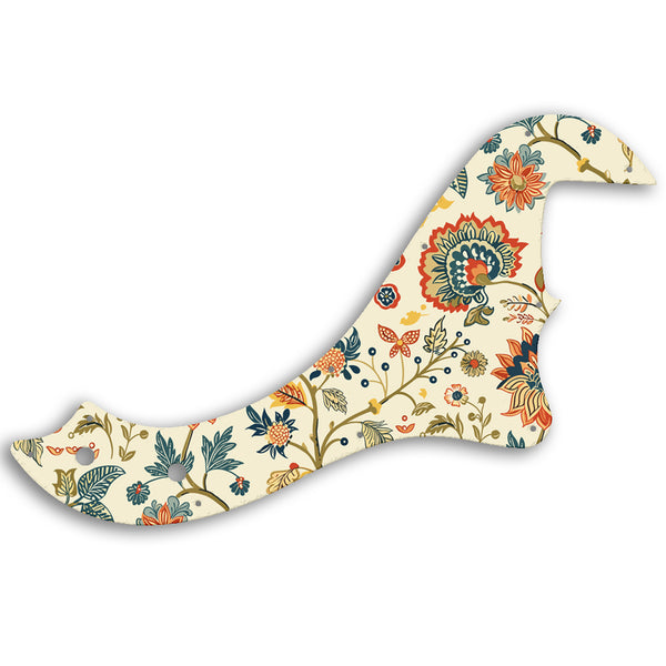 Fender STANDARD DIMENSION BASS IV Custom Pickguard Scratchplate INDIAN_FLORAL Design