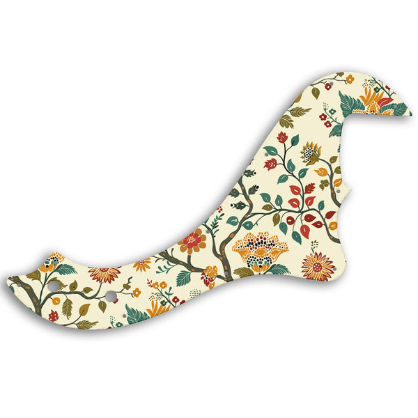 Fender STANDARD DIMENSION BASS IV Custom Pickguard Scratchplate INDIAN_FLORAL Design