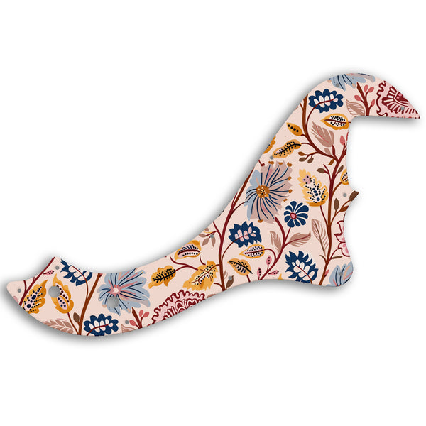 Fender STANDARD DIMENSION BASS IV Custom Pickguard Scratchplate INDIAN_FLORAL Design