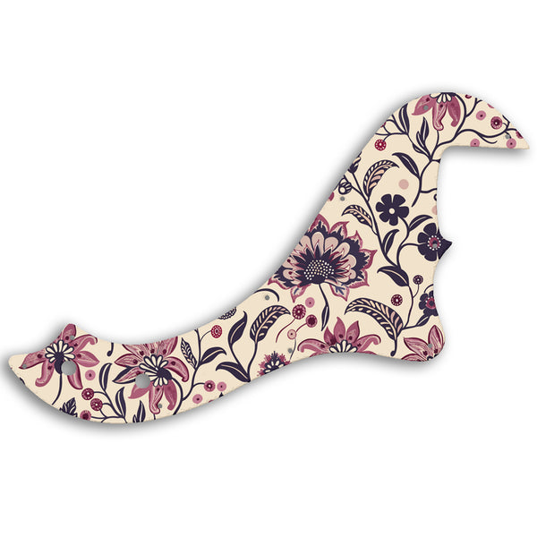 Fender STANDARD DIMENSION BASS IV Custom Pickguard Scratchplate INDIAN_FLORAL Design