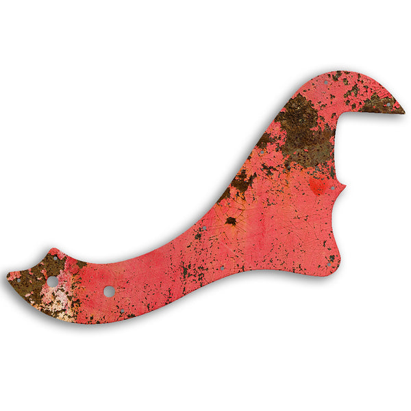 Fender STANDARD DIMENSION BASS IV Custom Pickguard Scratchplate Rust Design