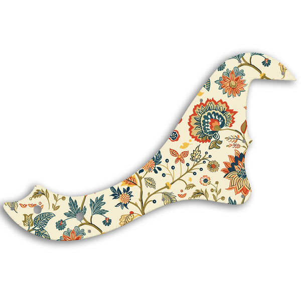 Fender STANDARD DIMENSION BASS V Custom Pickguard Scratchplate INDIAN_FLORAL Design