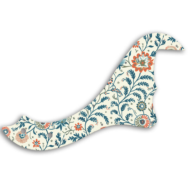 Fender STANDARD DIMENSION BASS V Custom Pickguard Scratchplate INDIAN_FLORAL Design