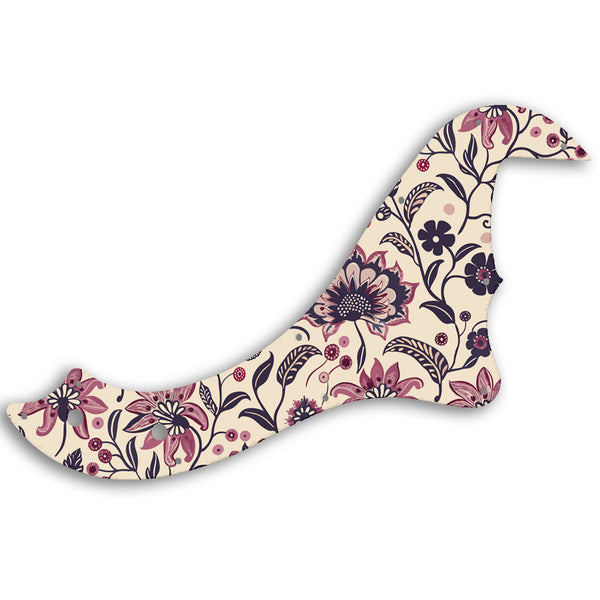 Fender STANDARD DIMENSION BASS V Custom Pickguard Scratchplate INDIAN_FLORAL Design