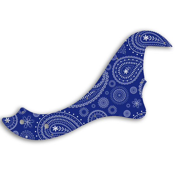 Fender STANDARD DIMENSION BASS V Custom Pickguard Scratchplate Paisley Design